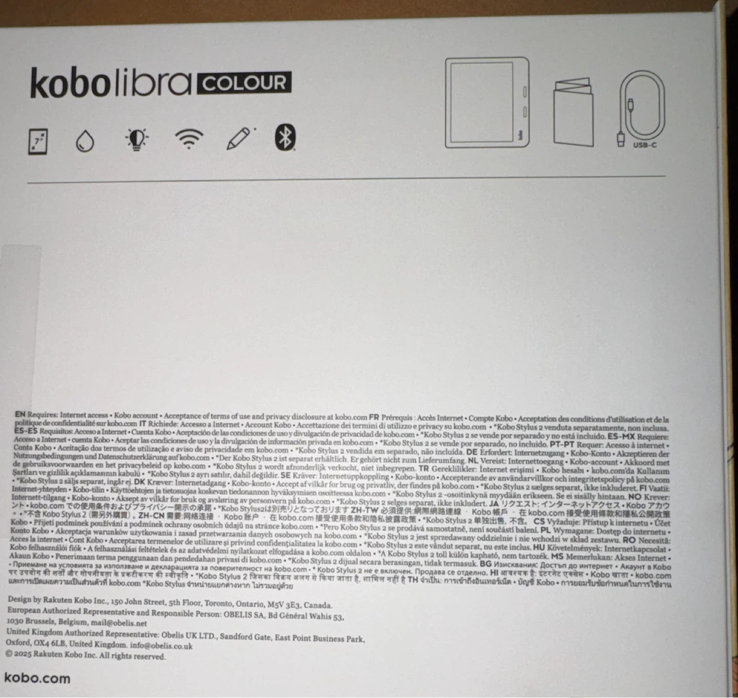 Kobo Libra Colour eReader (SEALED) - photo 2