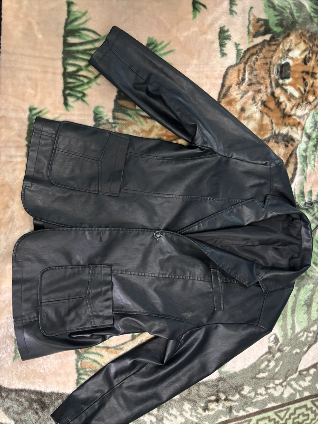 Black Faux Leather Jacket