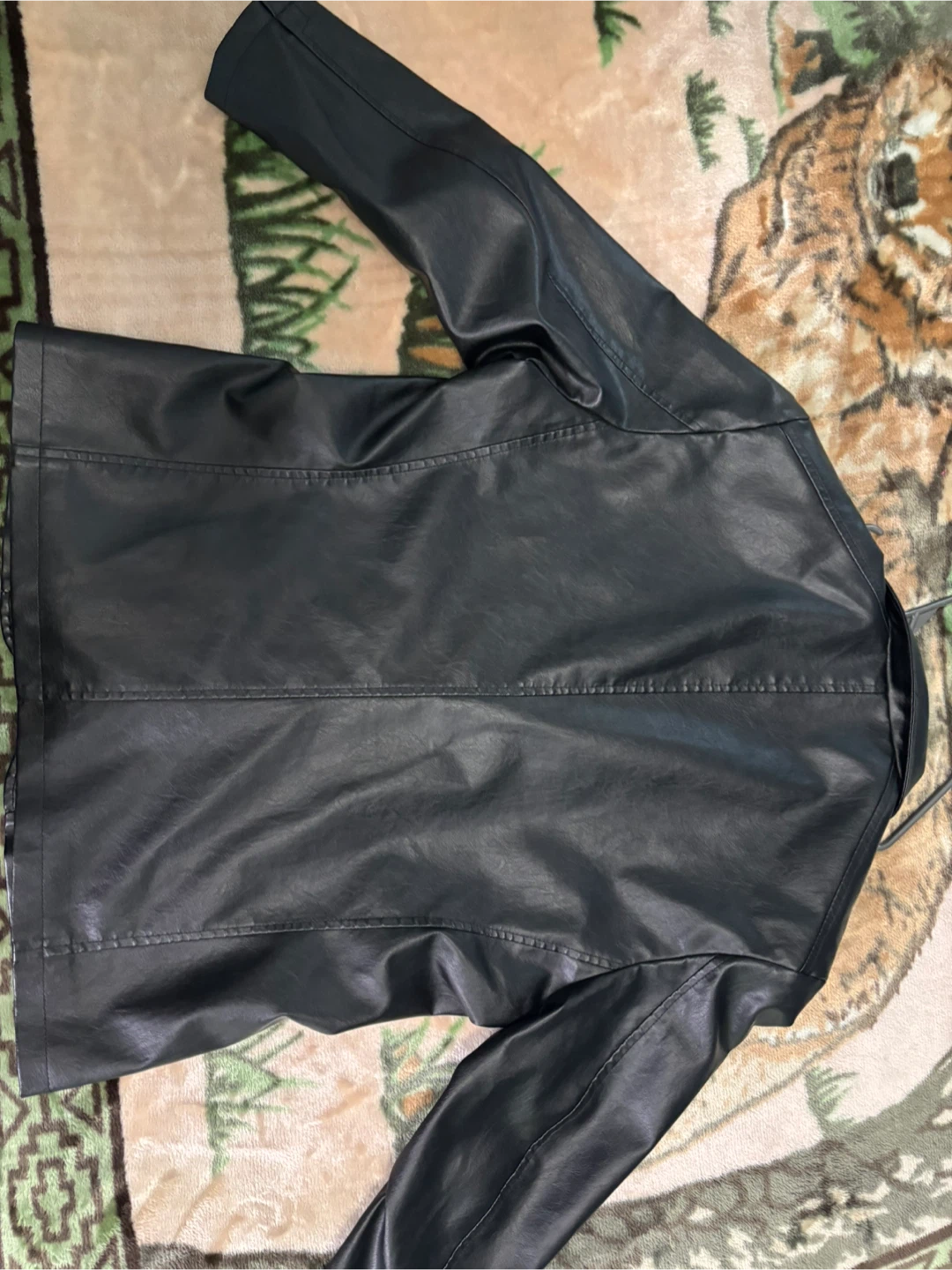 Black Faux Leather Jacket - photo 2