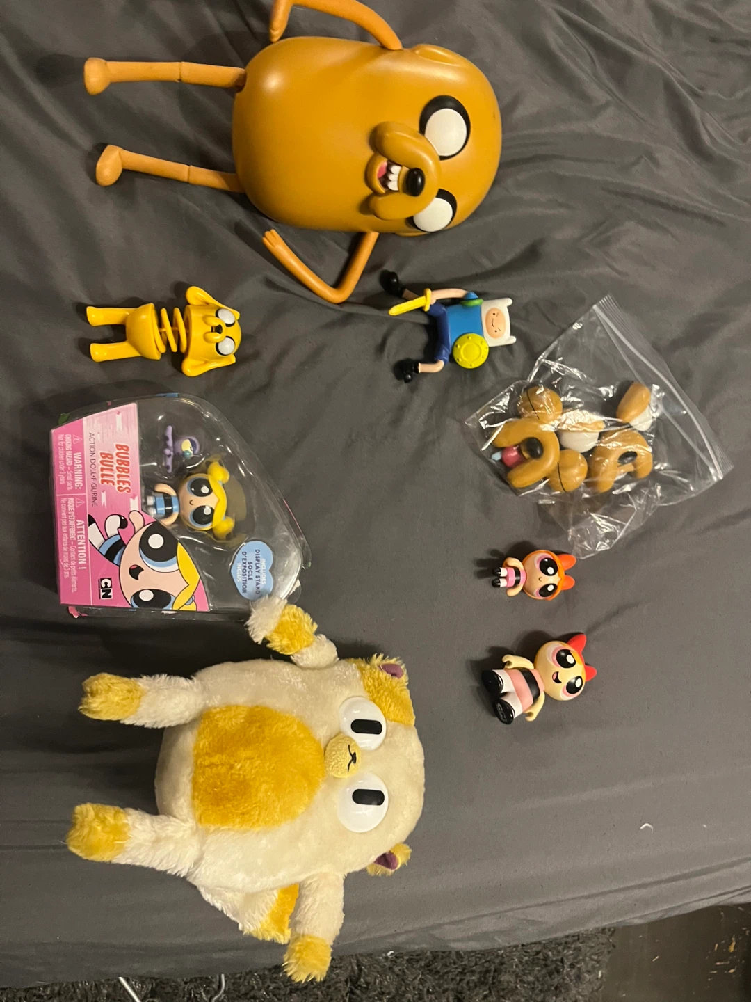 Cartoon Network Adventure Time and Powerpuff Girls Figure Lot