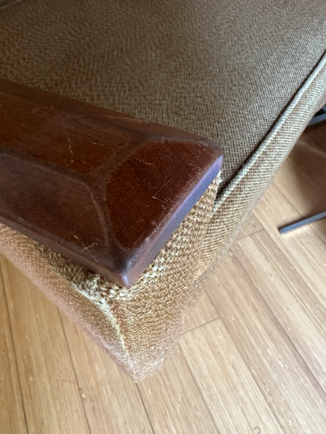 WOW! VINTAGE MCM TEAK ARM LOUNGE CHAIR MID CENTURY MODERN - photo 4