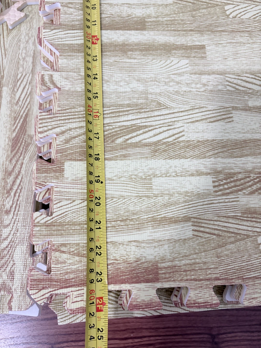 24 pieces- Wood Grain Foam Floor Tiles(576”) Mats - photo 3
