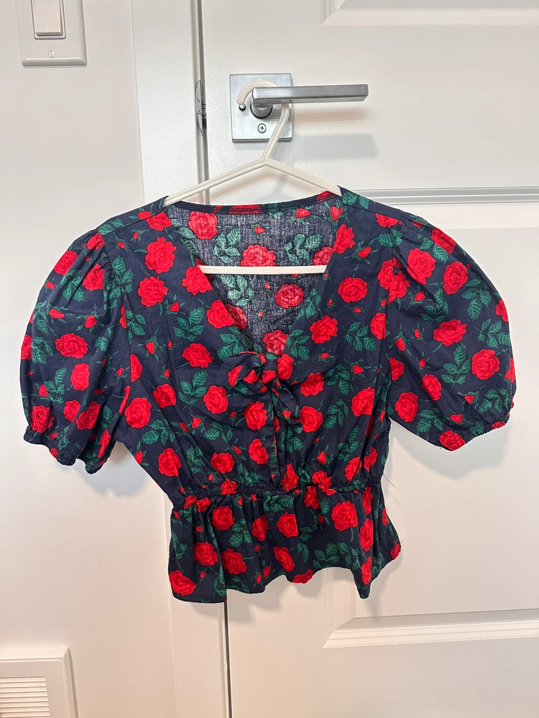 Floral Puff Sleeve Top (2 Blouses) S/M - photo 2