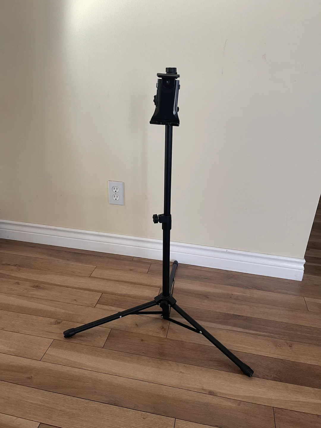 Adjustable Black Tripod Floor Stand for Tablet or Phone - photo 2