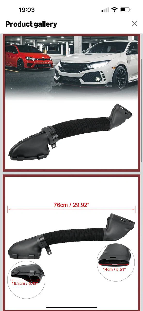 H968) HEROFIX 2710900382 Car Air Intake Hose Tube for Merc - photo 5