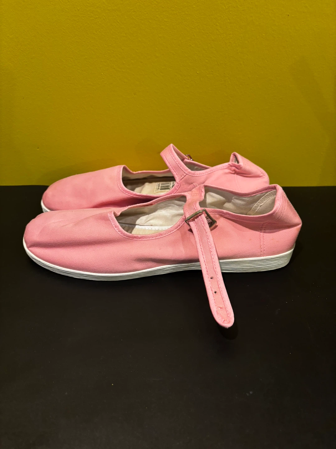 Pink Mary Jane Canvas Shoes - photo 2