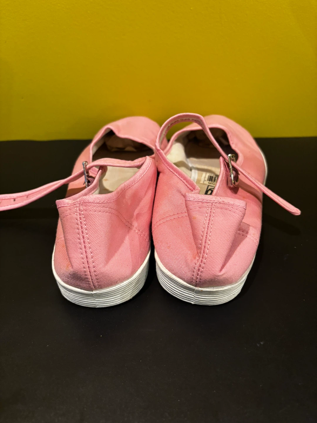 Pink Mary Jane Canvas Shoes - photo 3
