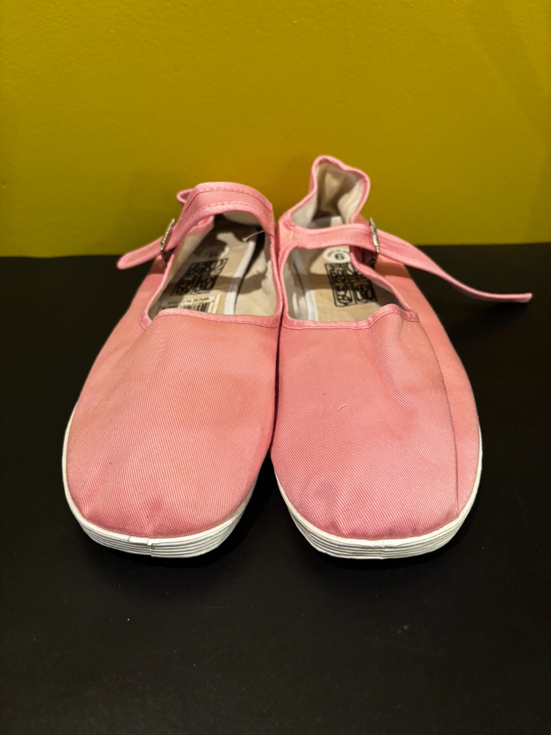 Pink Mary Jane Canvas Shoes - photo 5