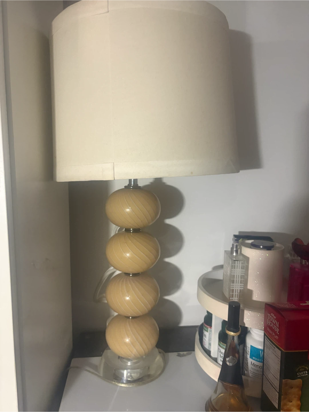 Glass Base Table Lamp