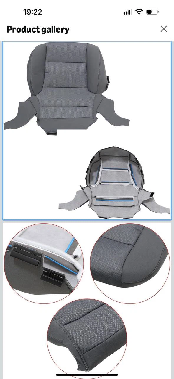 ATUOTPO Gray Replacement Seat Upholstery for Chevy - photo 2