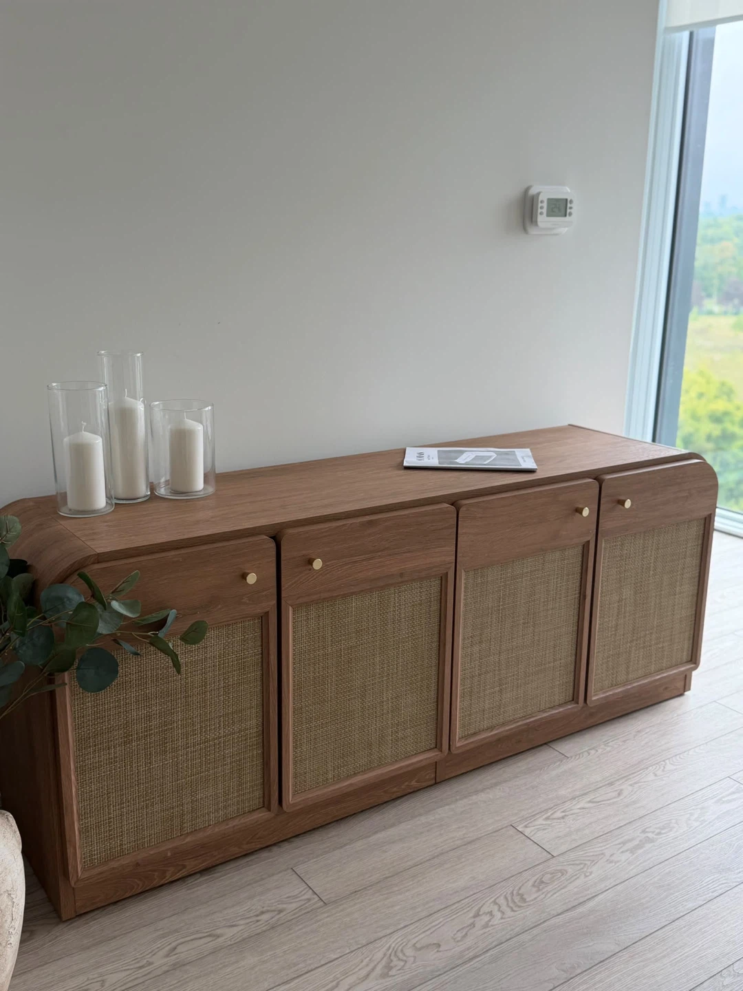 BOHO SICOTAS Crescent Collection TV Stand,Free Delivery