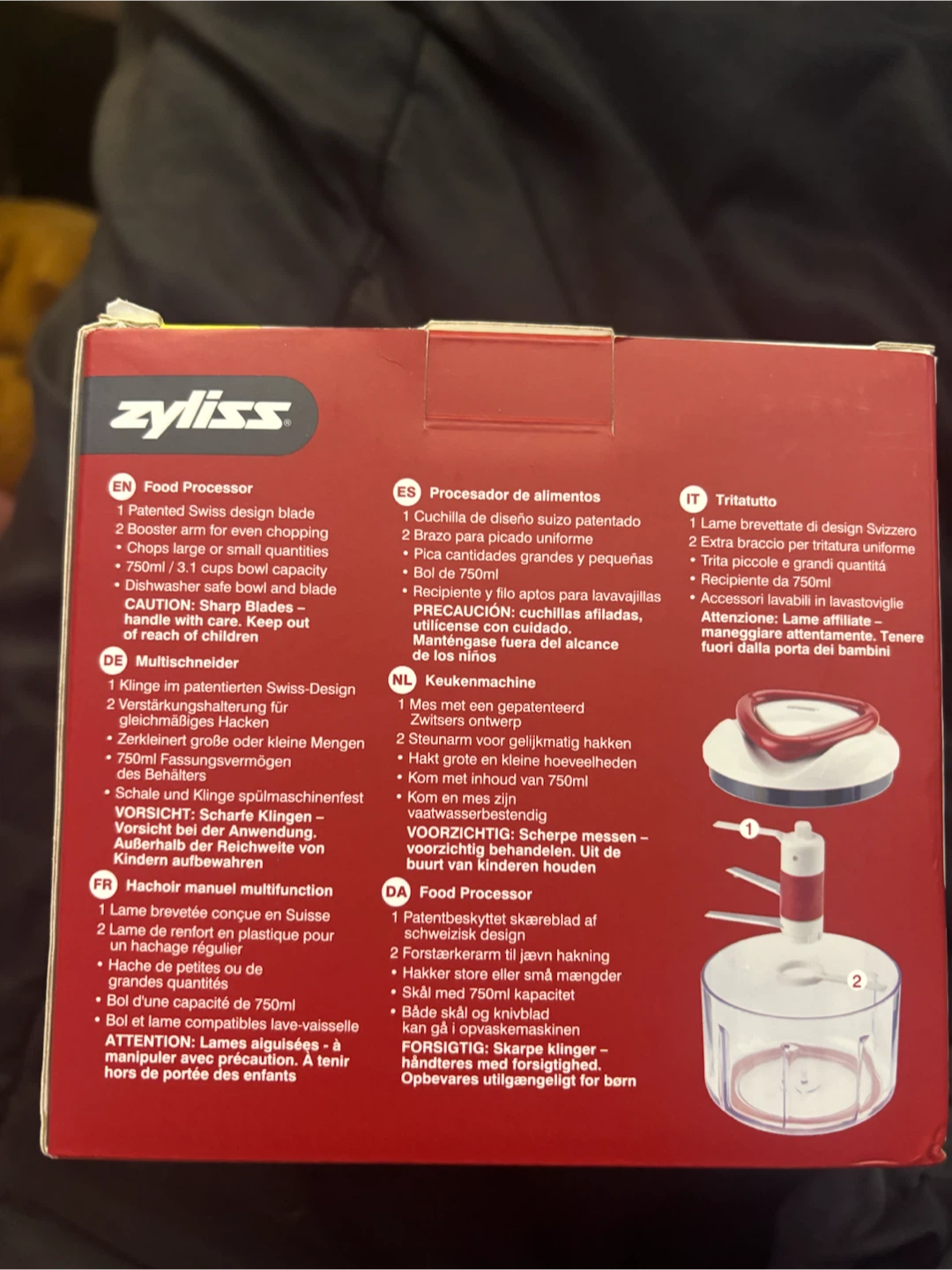 Zyliss Easy Pull Food Processor - photo 2
