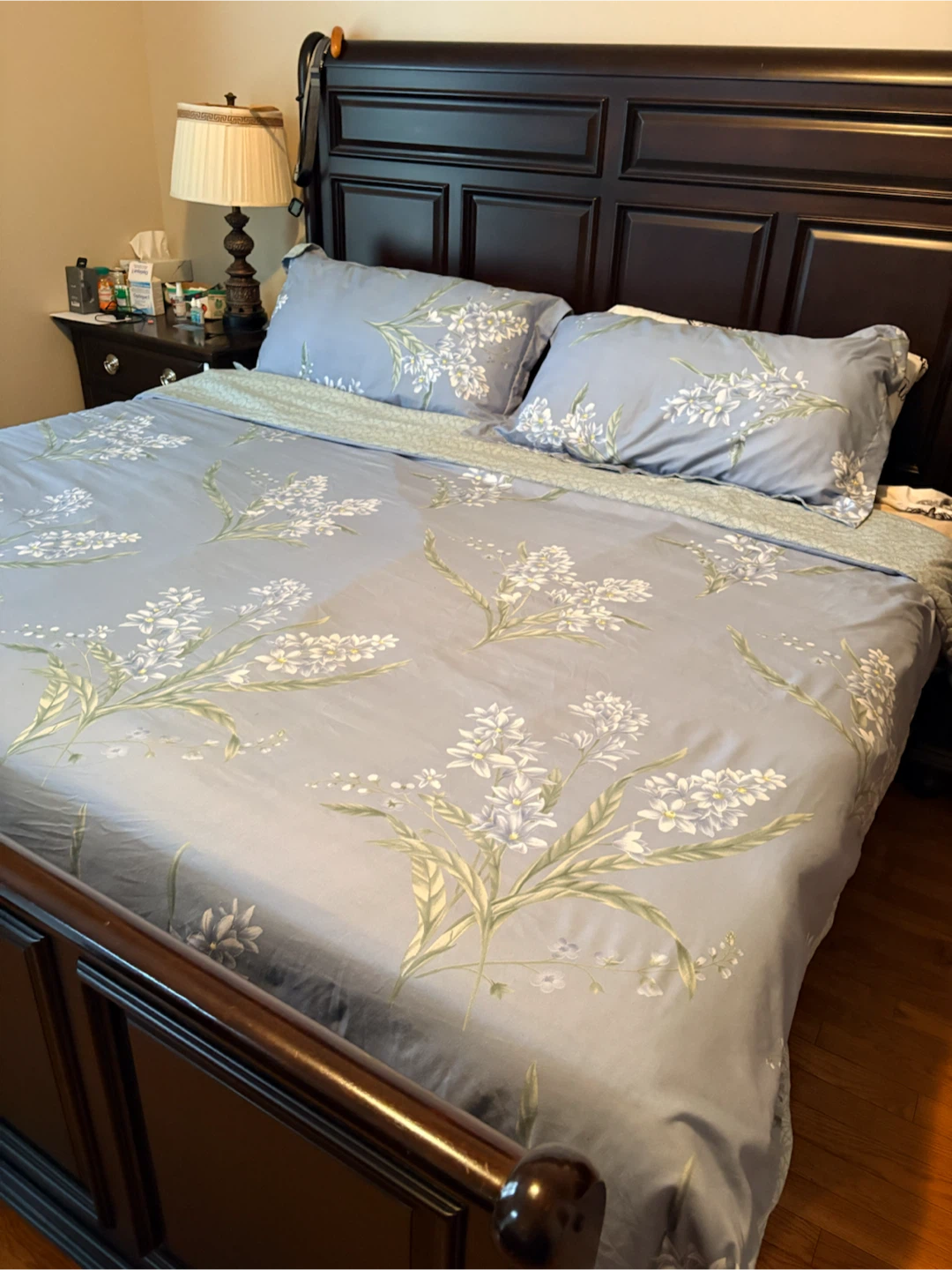 King size Floral reversible Bed Comforter Set