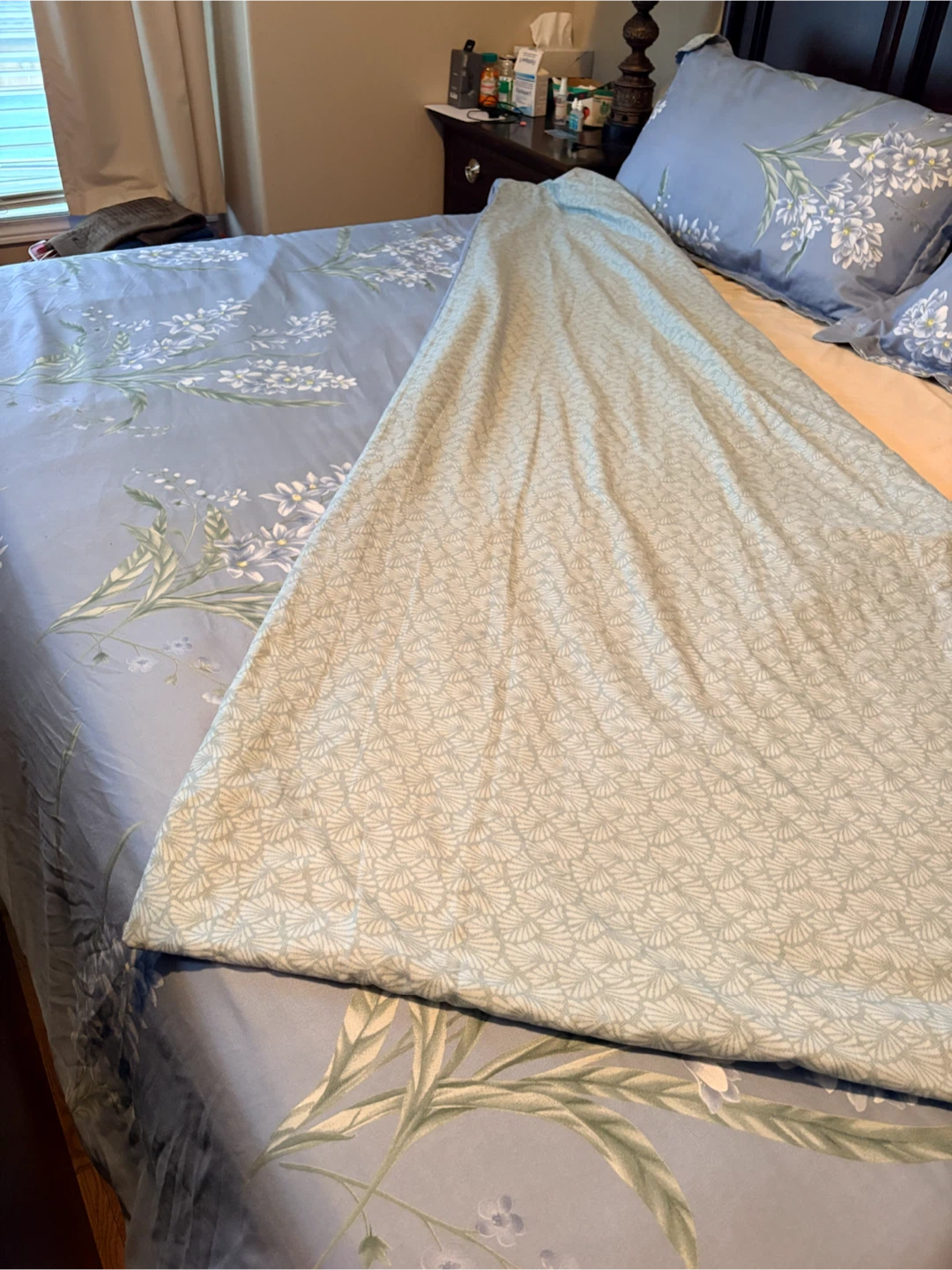 King size Floral reversible Bed Comforter Set - photo 2