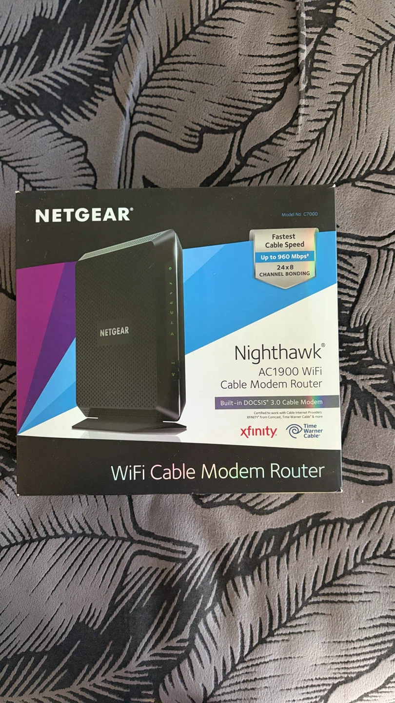 Netgear Nighthawk AC1900 WiFi Cable Modem Router (C7000)