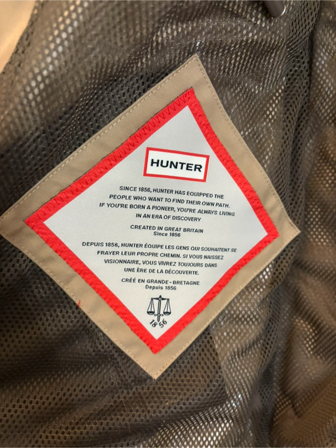 NEW with tags HUNTER Adela British Tan Rain Jacket! - photo 3