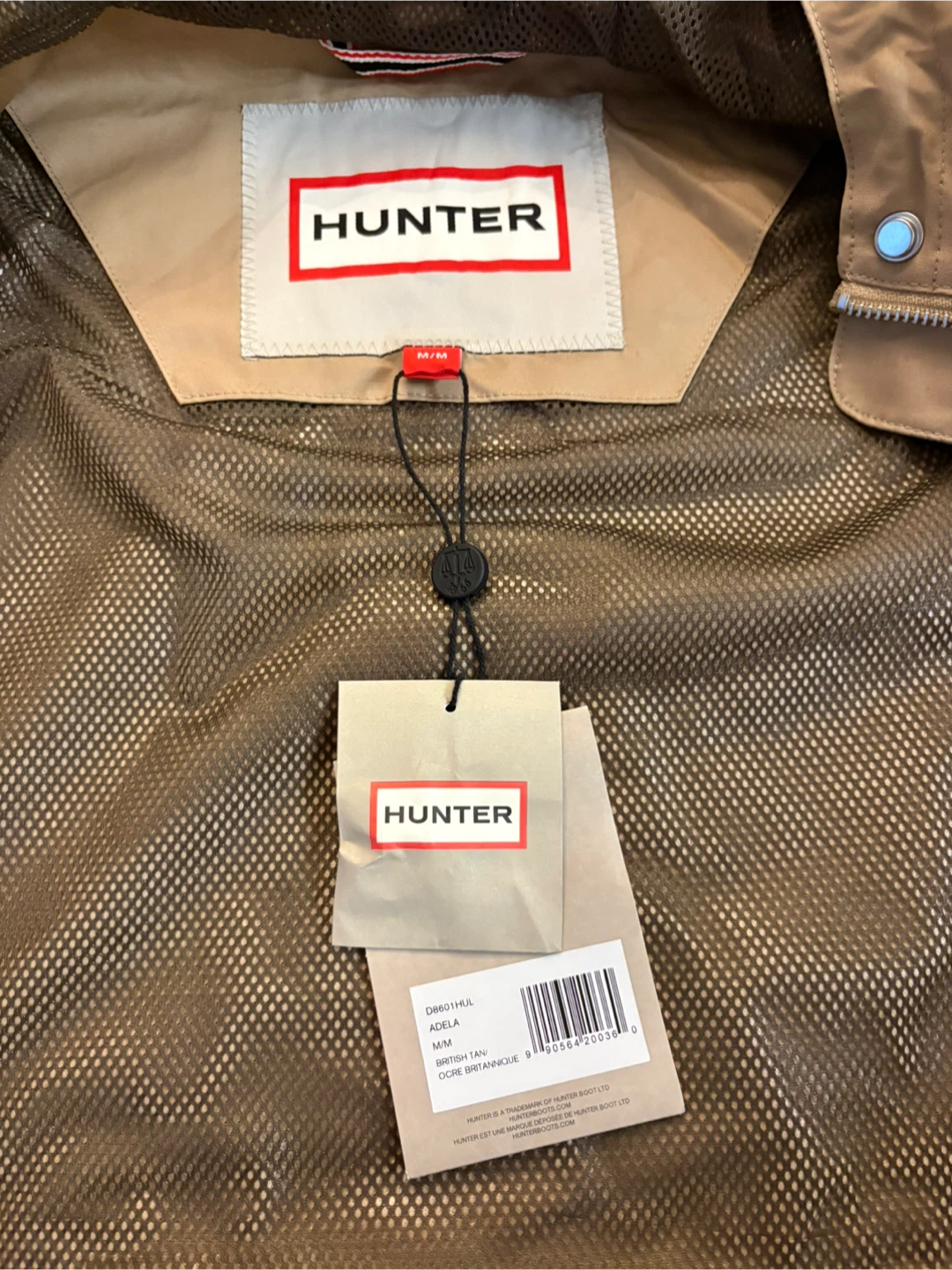 NEW with tags HUNTER Adela British Tan Rain Jacket! - photo 4