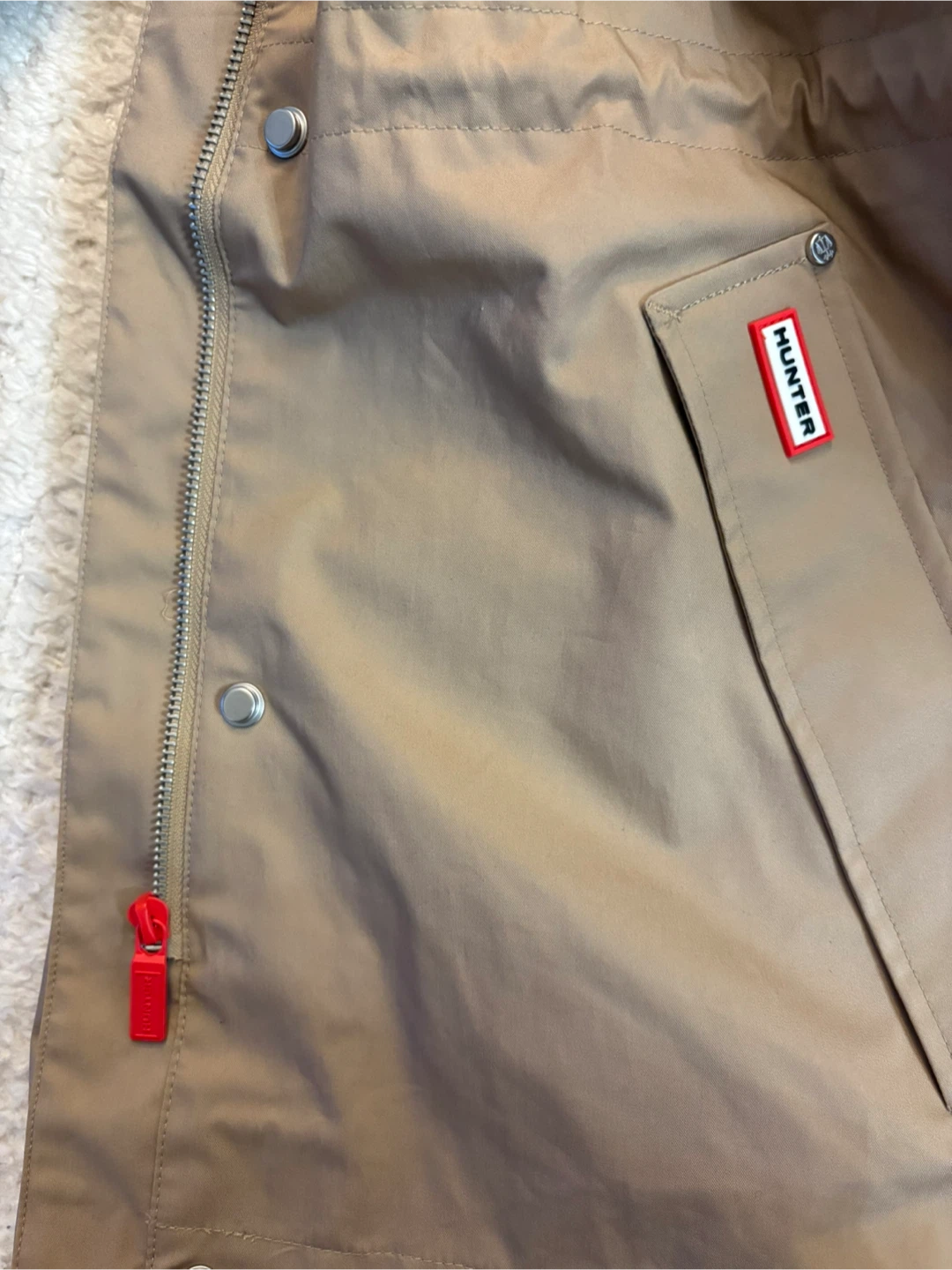 NEW with tags HUNTER Adela British Tan Rain Jacket! - photo 5