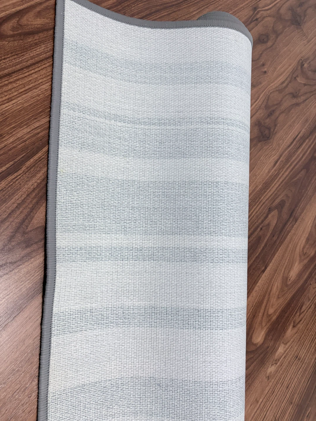 Non slip- Grey and black striped area rug - photo 4