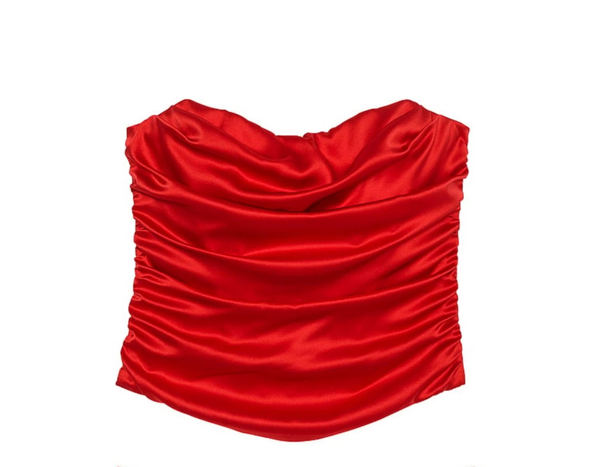 Victoria's Secret Red Satin Corset Top