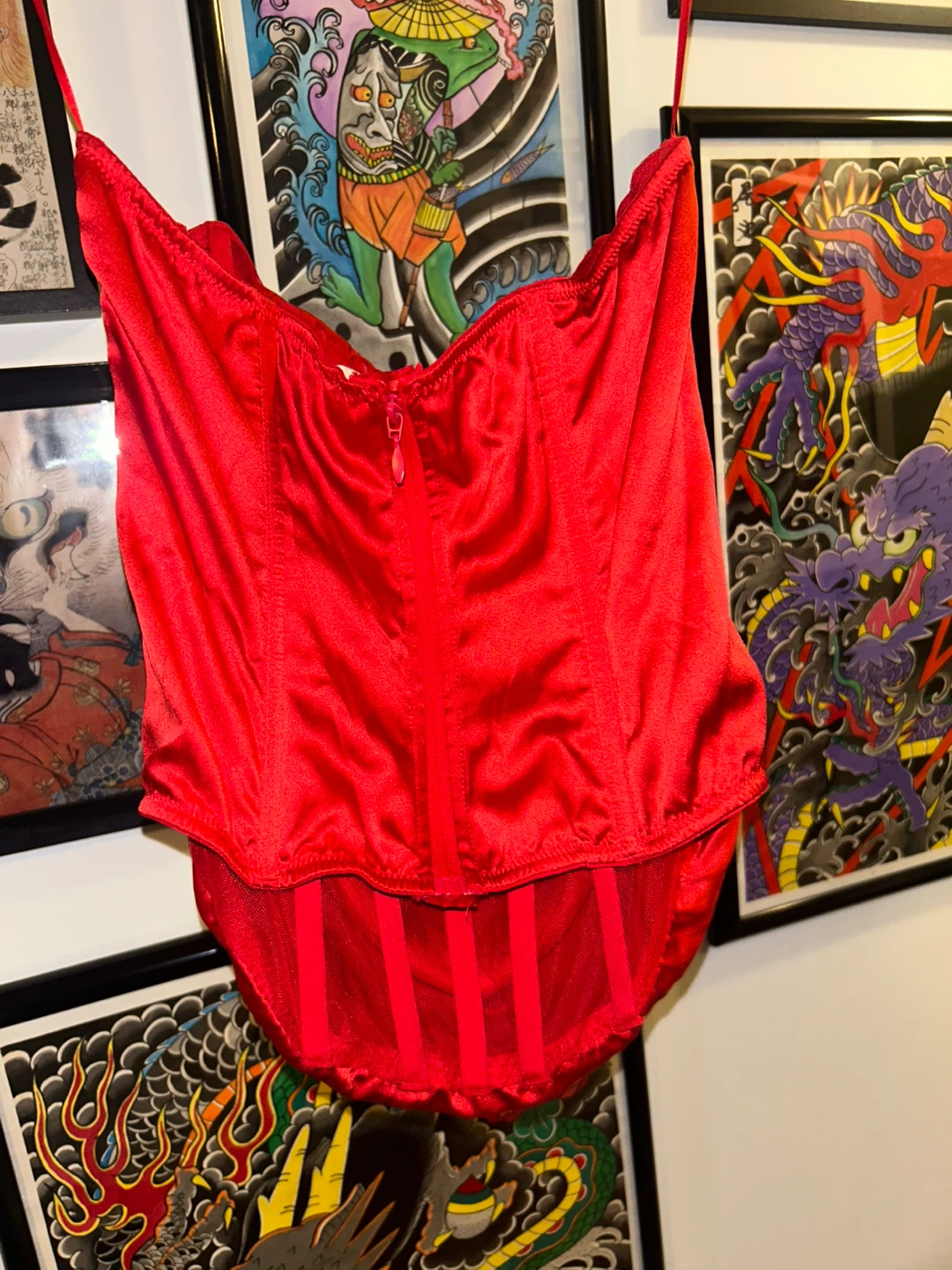 Victoria's Secret Red Satin Corset Top - photo 3