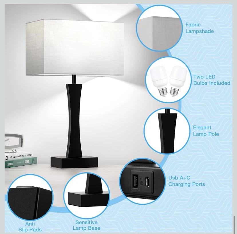 New Touch Control | 3 Way Dimmable Table Lamps - photo 5