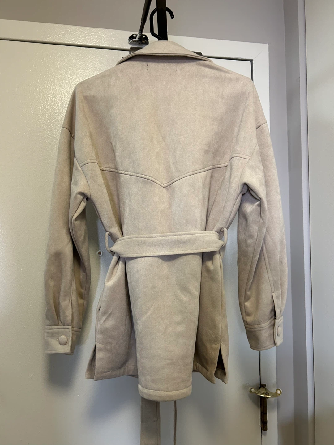 Beige Belted Jacket - photo 2