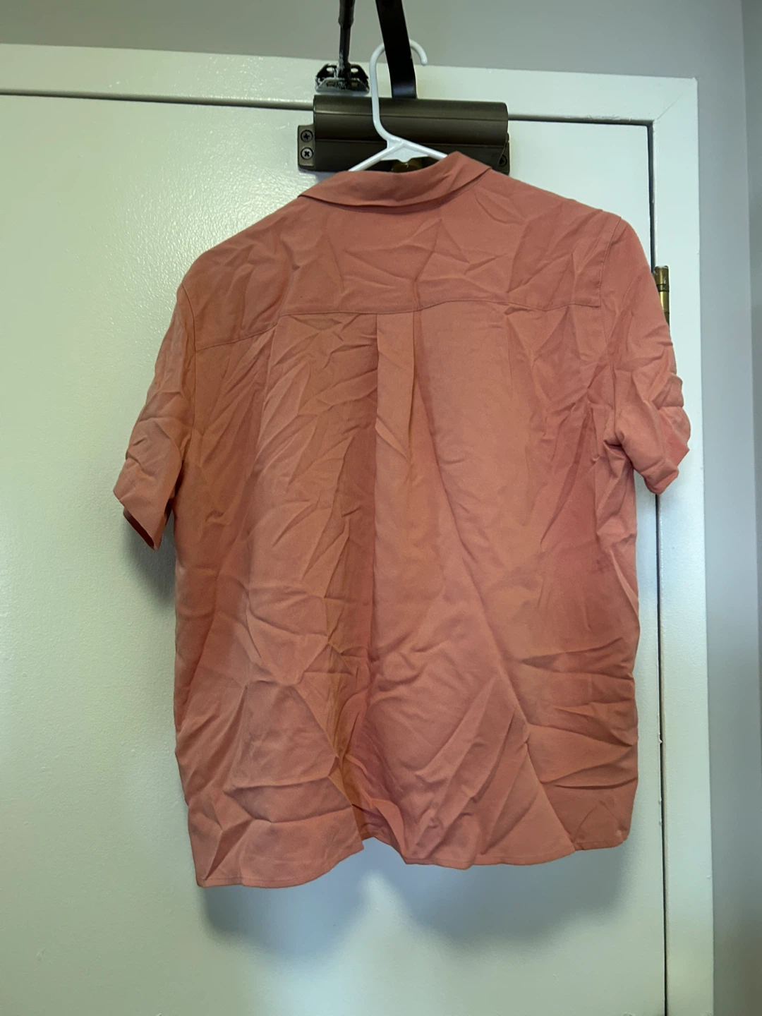 Uniqlo Pink Short Sleeve Button-Down Shirt - photo 2