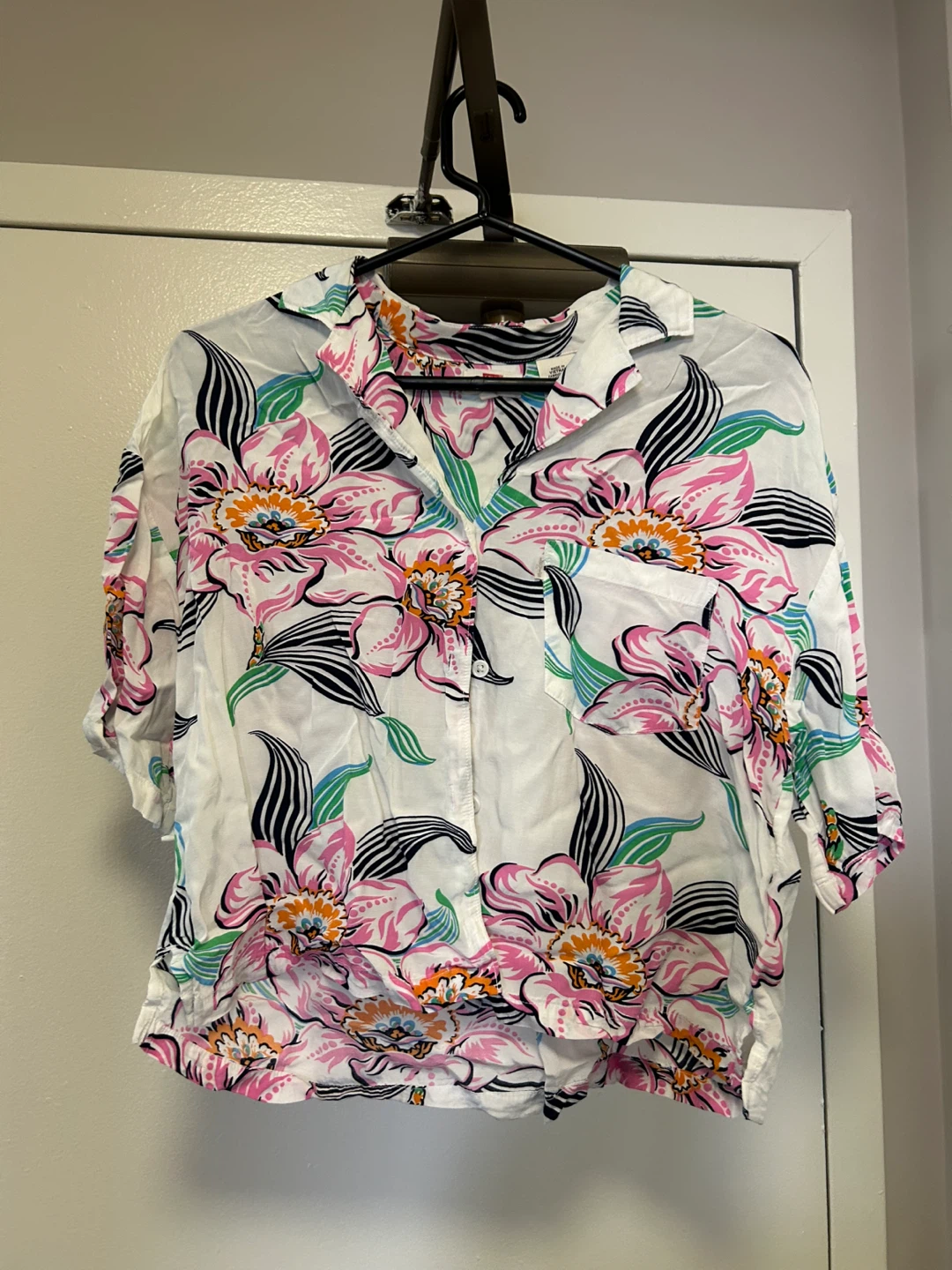 Levi's floral button-down shirt