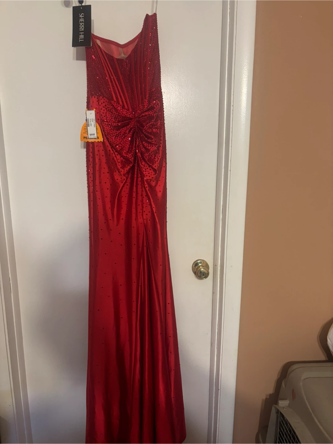 Sherri Hill Red Embellished Evening Gown - photo 4