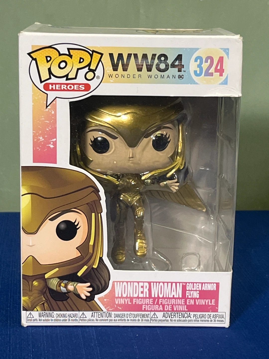 Vaulted Funko Pop WW84 Wonder Woman Golden Armor #324