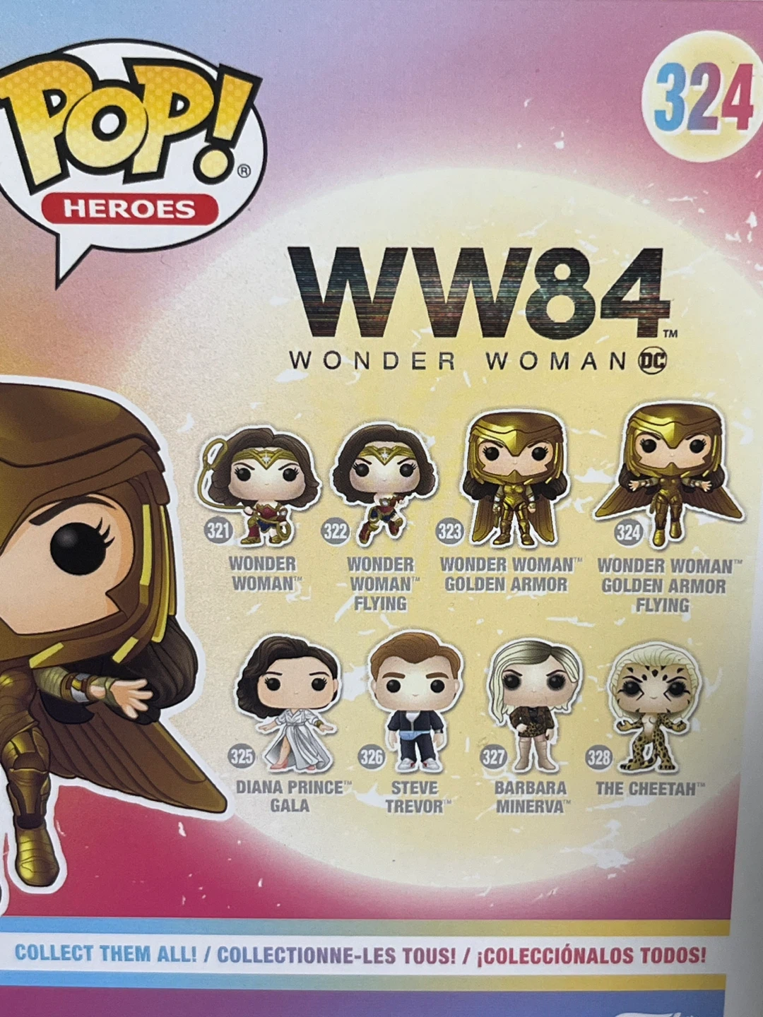 Vaulted Funko Pop WW84 Wonder Woman Golden Armor #324 - photo 4