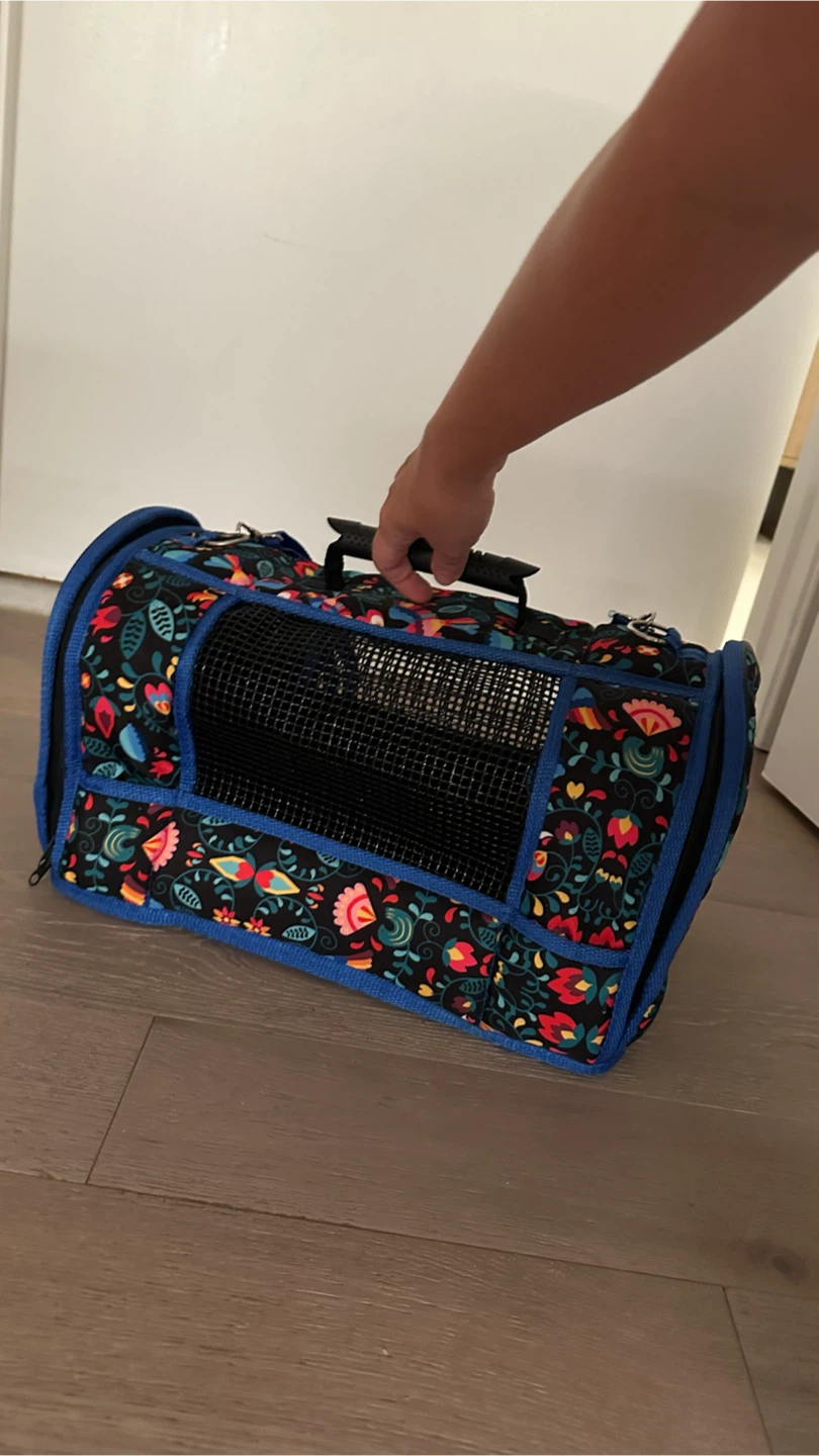 Floral Pet Carrier Bag