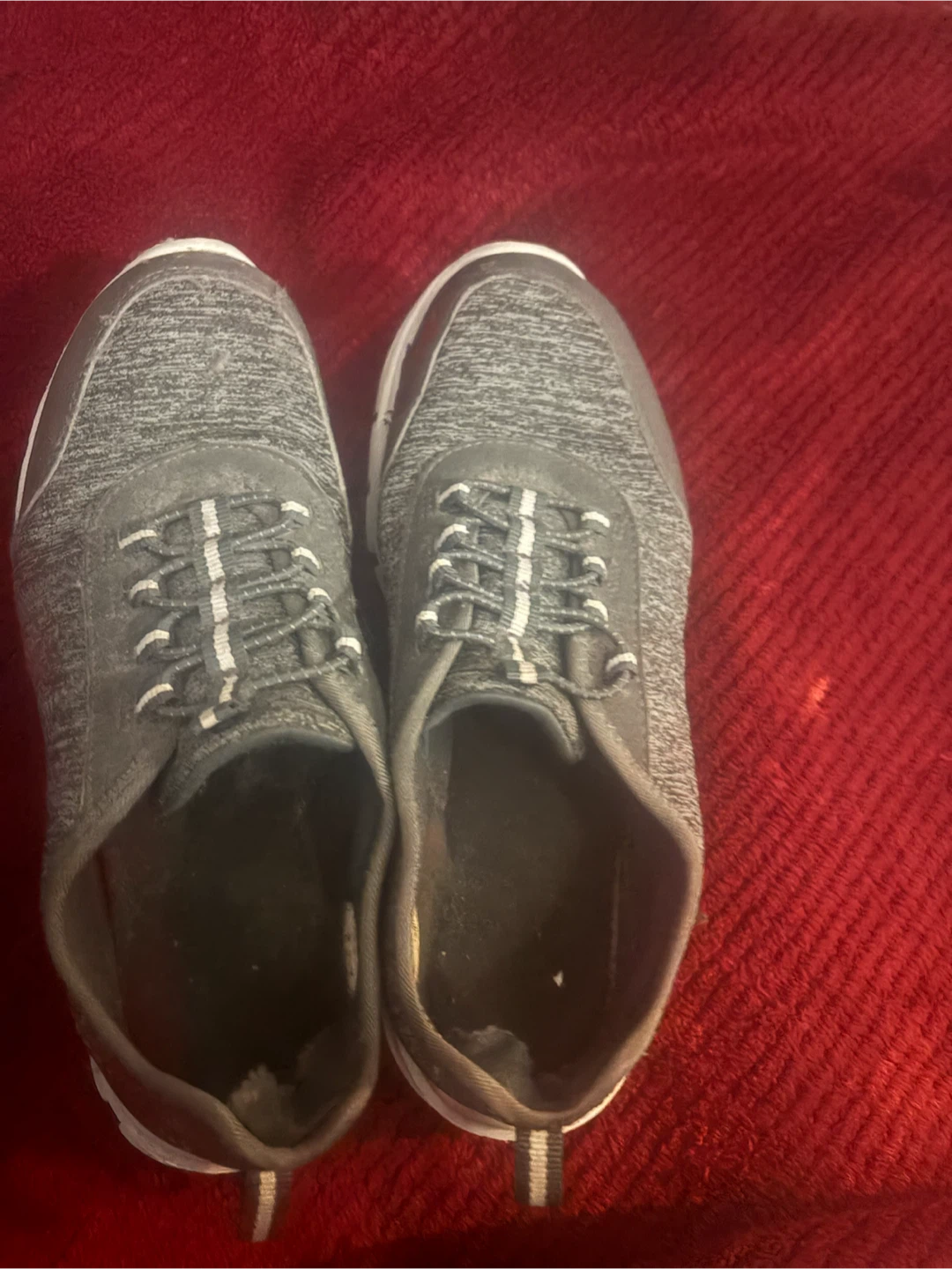 Grey Casual Walking Sneakers