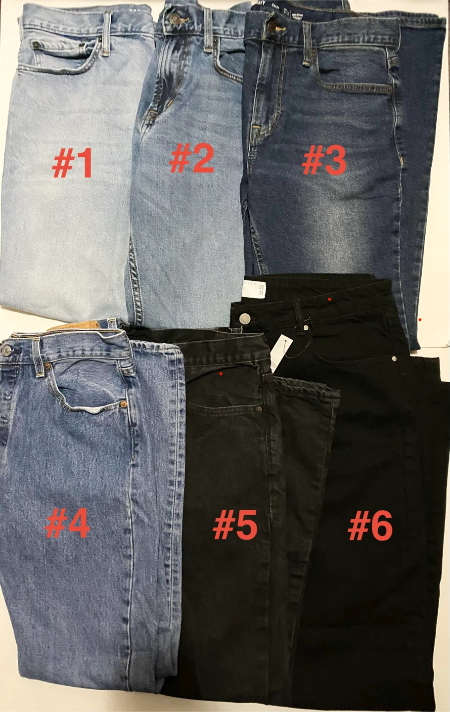Assortment of Men’s Jeans - Various Sizes