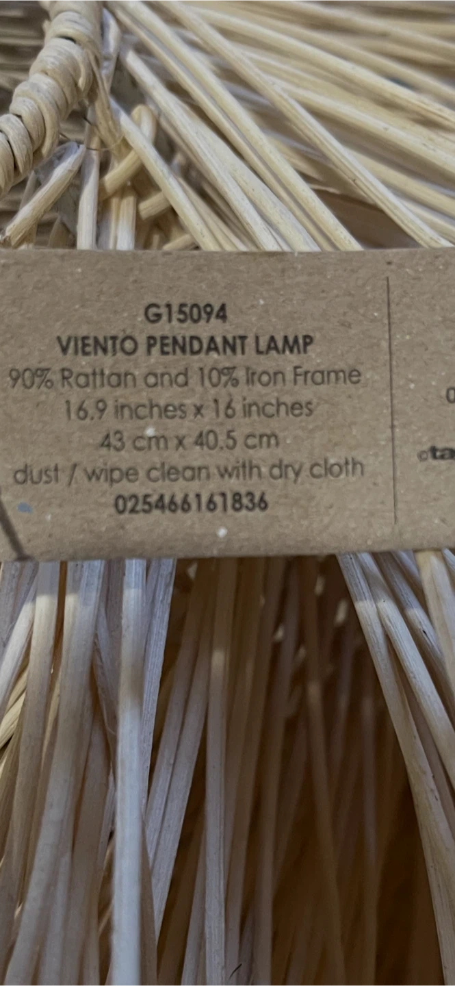 tag Viento Rattan Pendant Lamp - photo 3