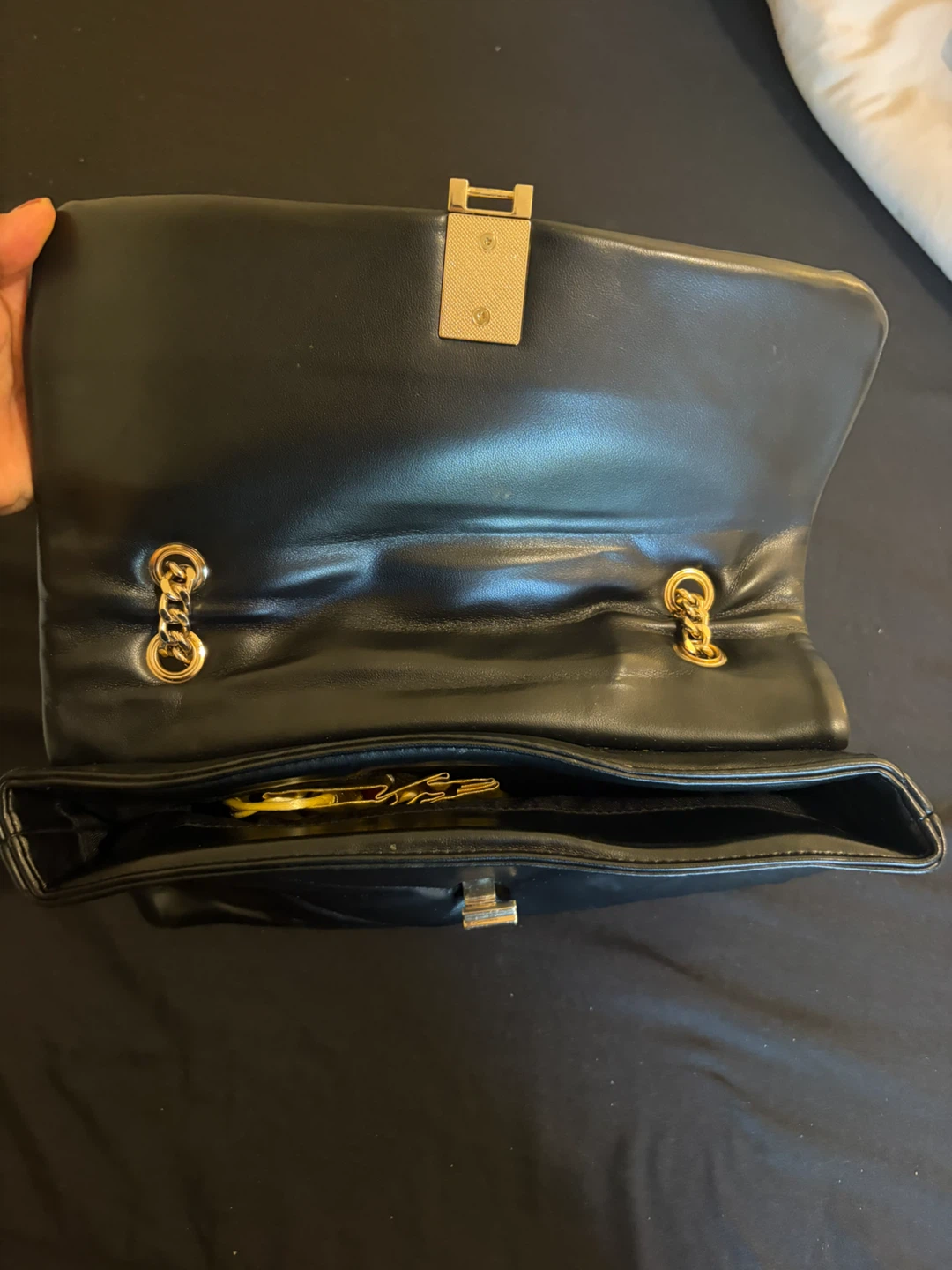 Aldo Black Quilted Shoulder Bag with Gold Hardware - photo 2