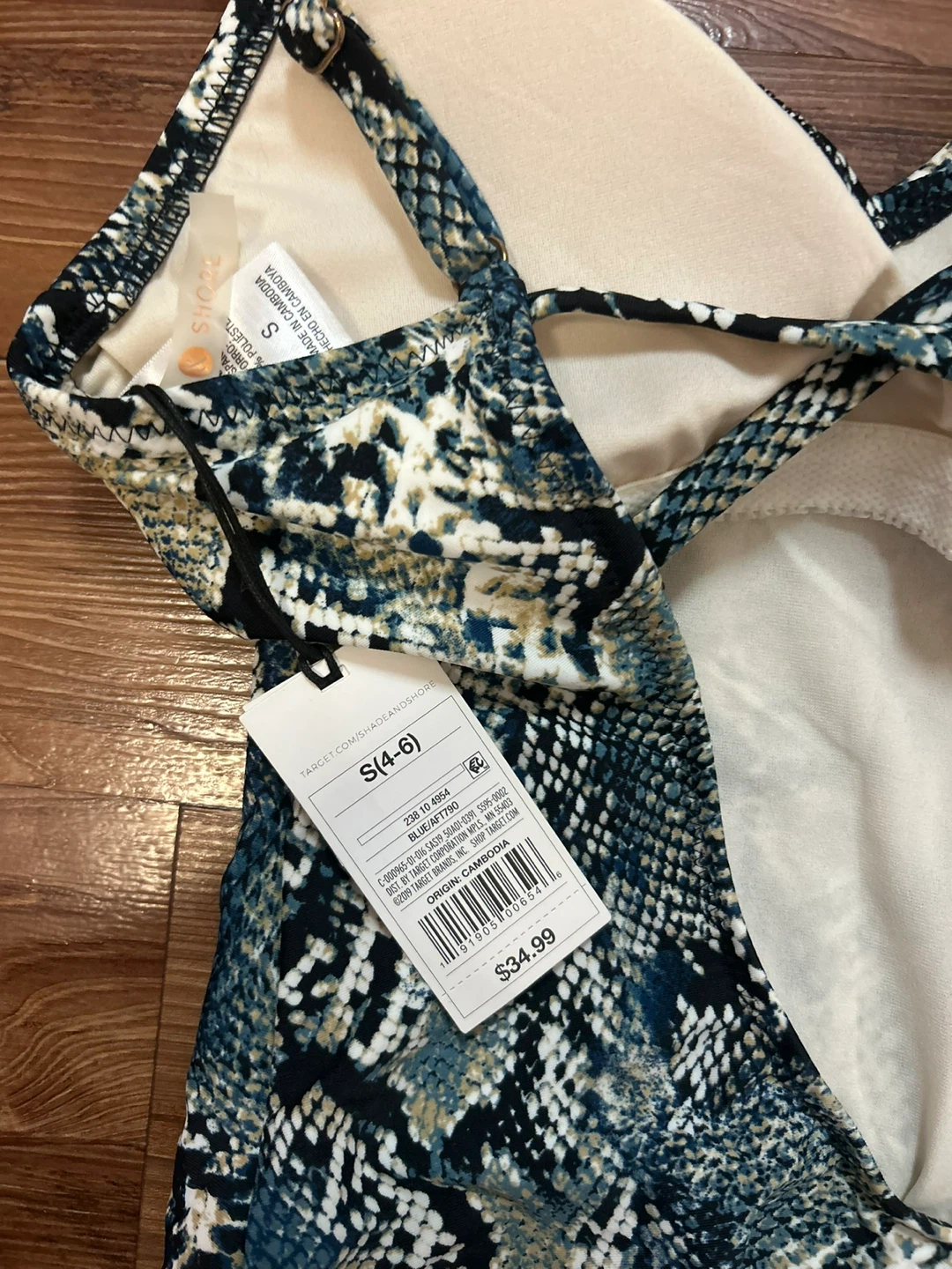 NEW👙Shade & Shore Snakeskin Print One-Piece Swimsuit - photo 2