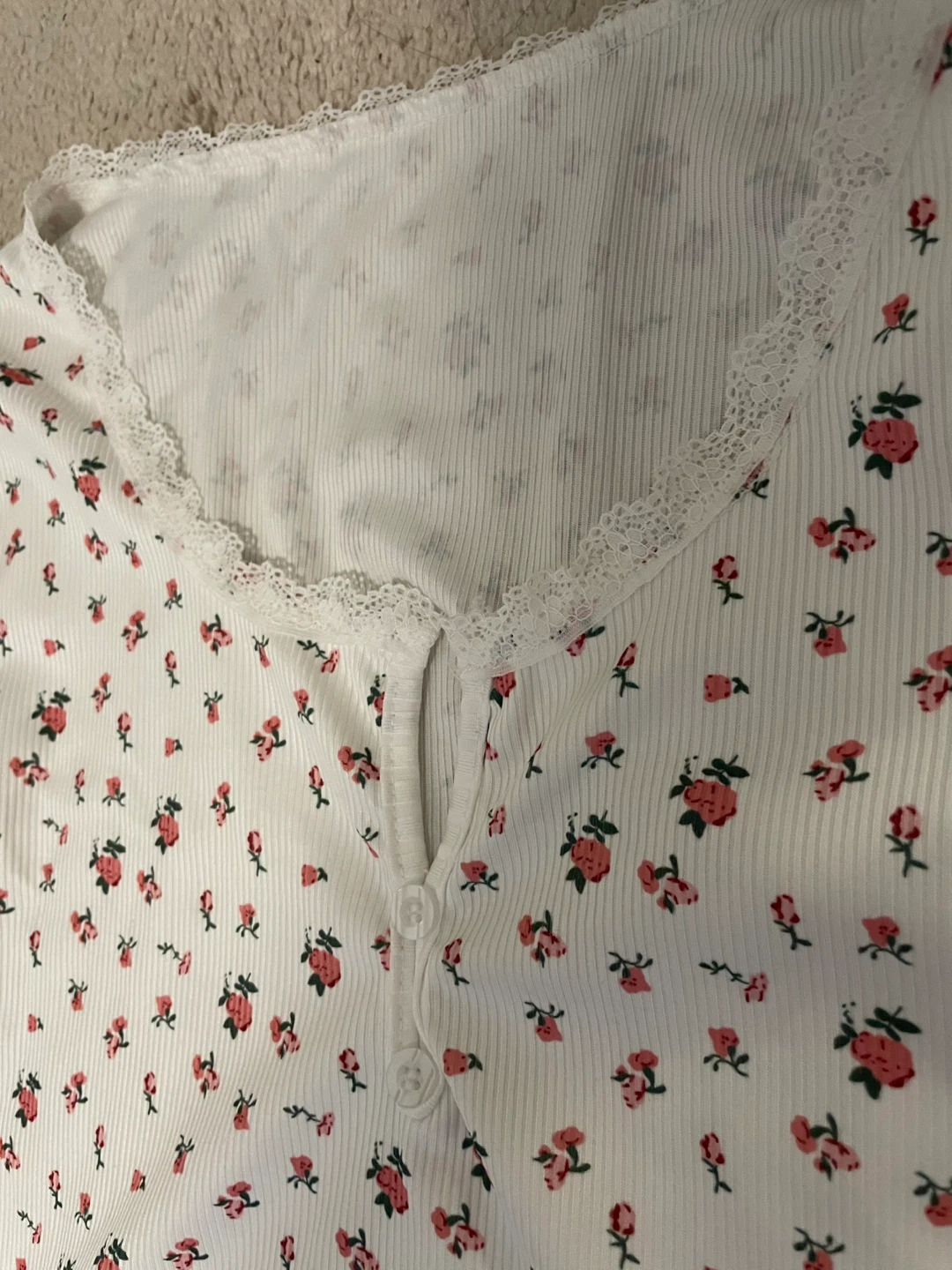 Floral Ribbed Loungewear Set - photo 4