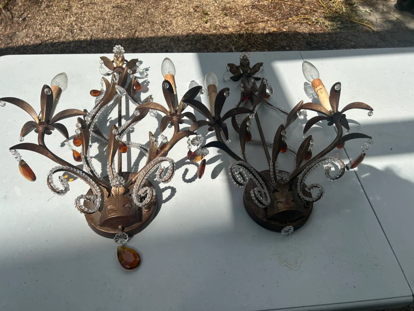 Currey & Company Wall Sconces - Set of 2