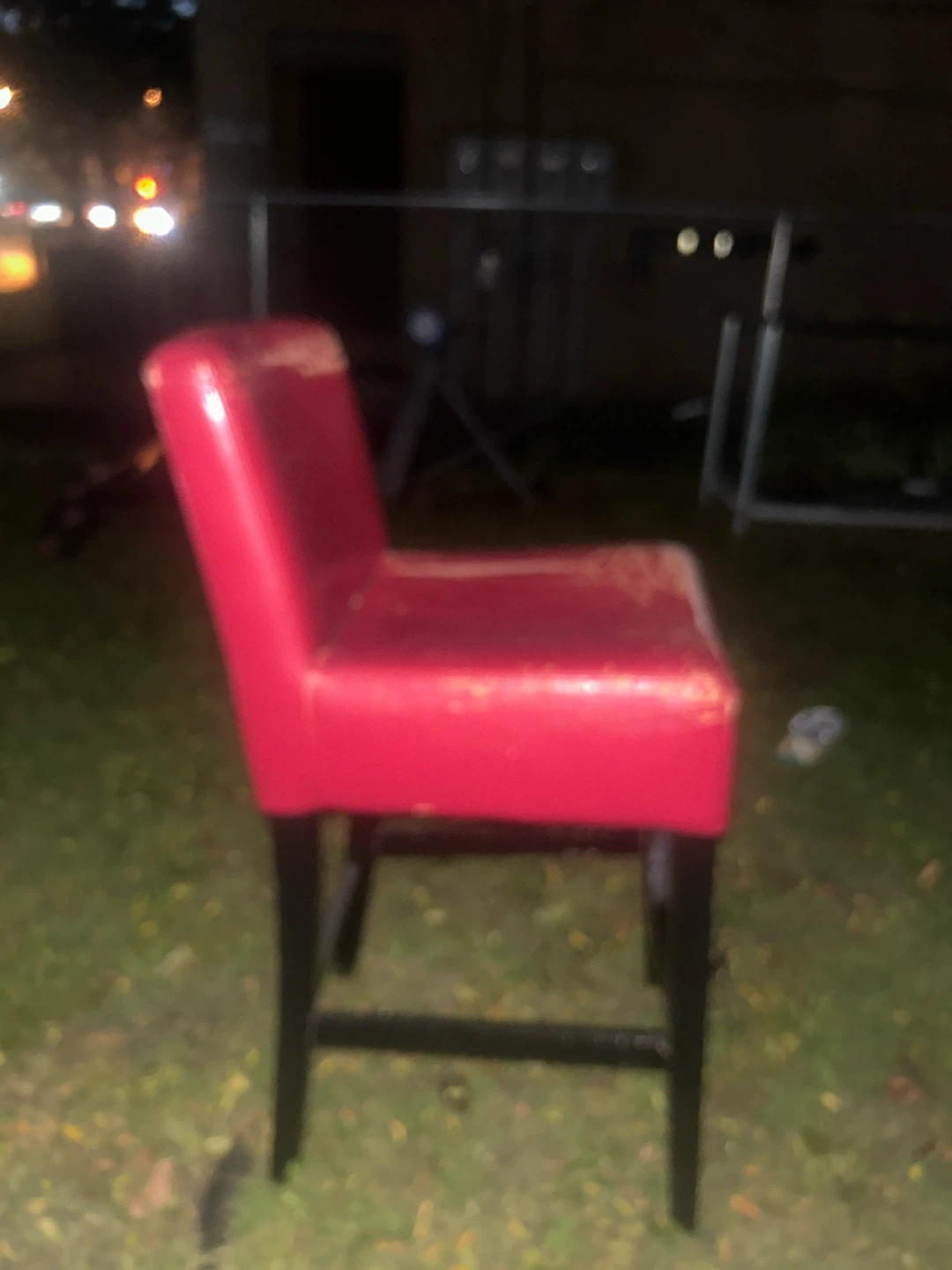 Set of Two Red Bar Stools - photo 3