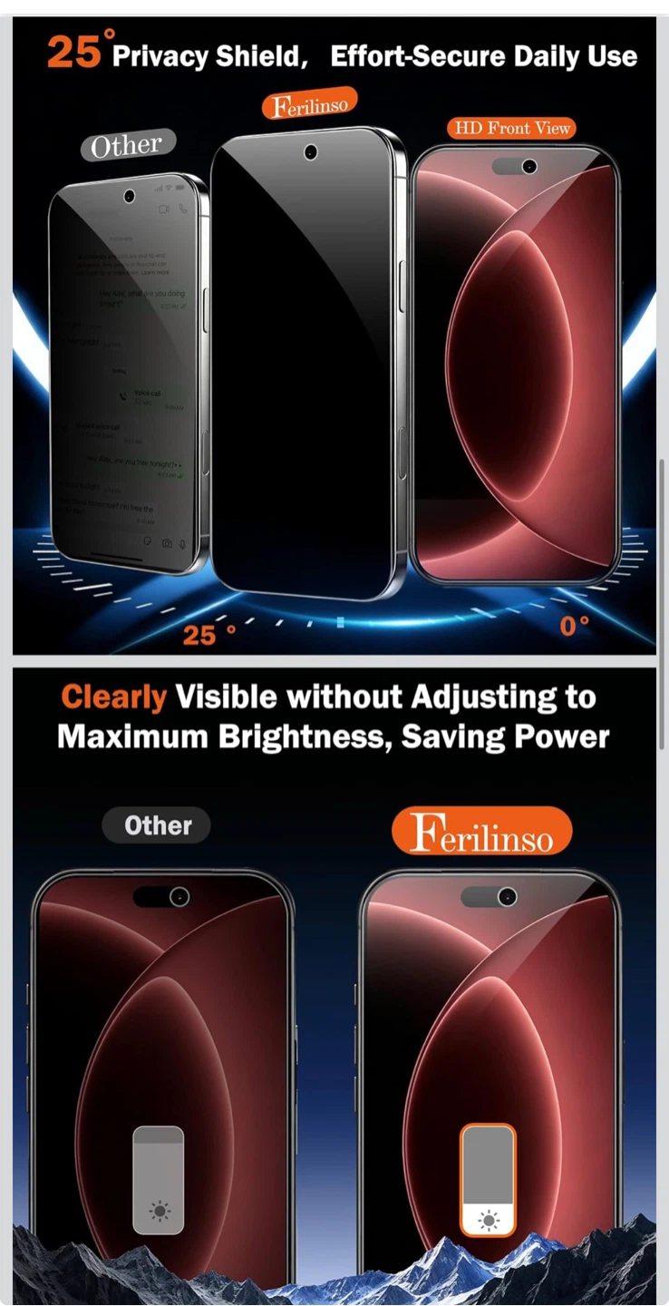 18 pro Tempered Glass Screen Protector Set - photo 3