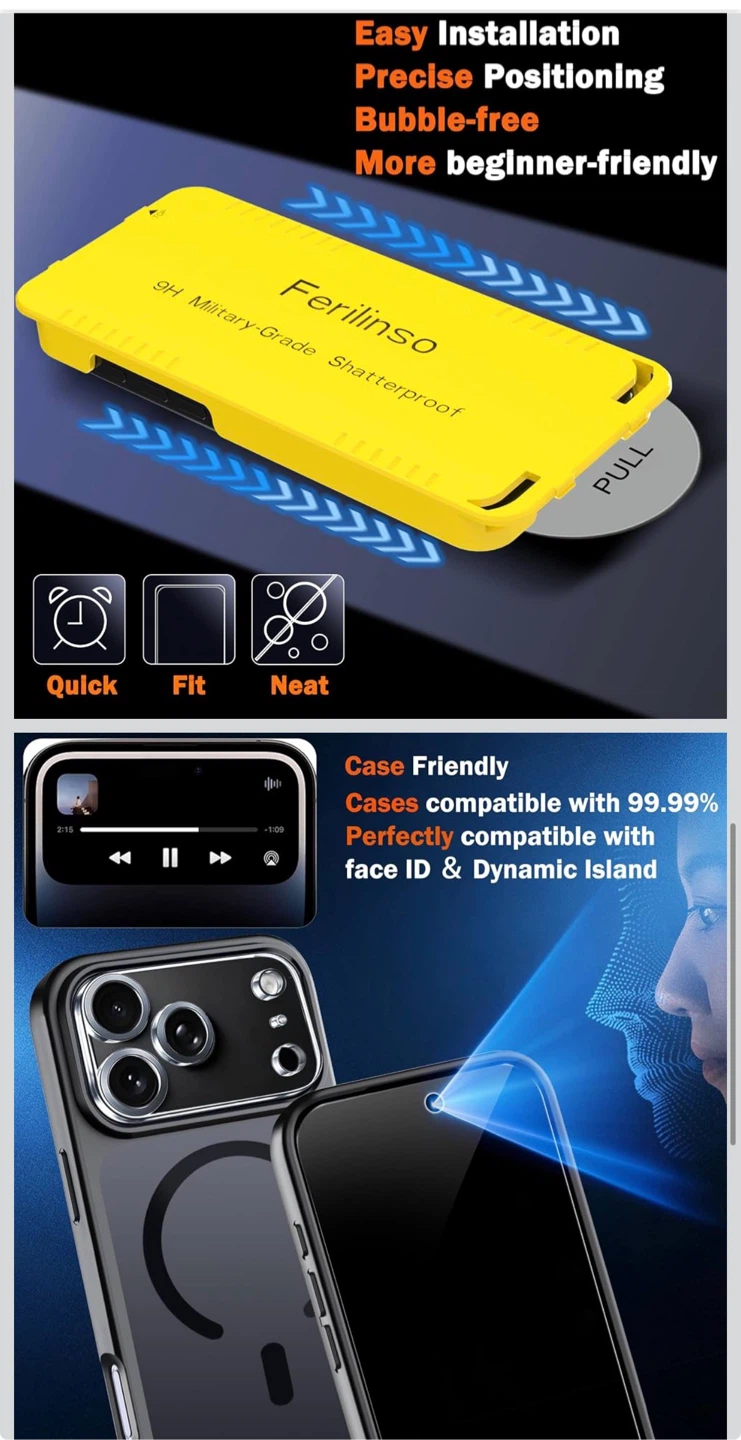 18 pro Tempered Glass Screen Protector Set - photo 4