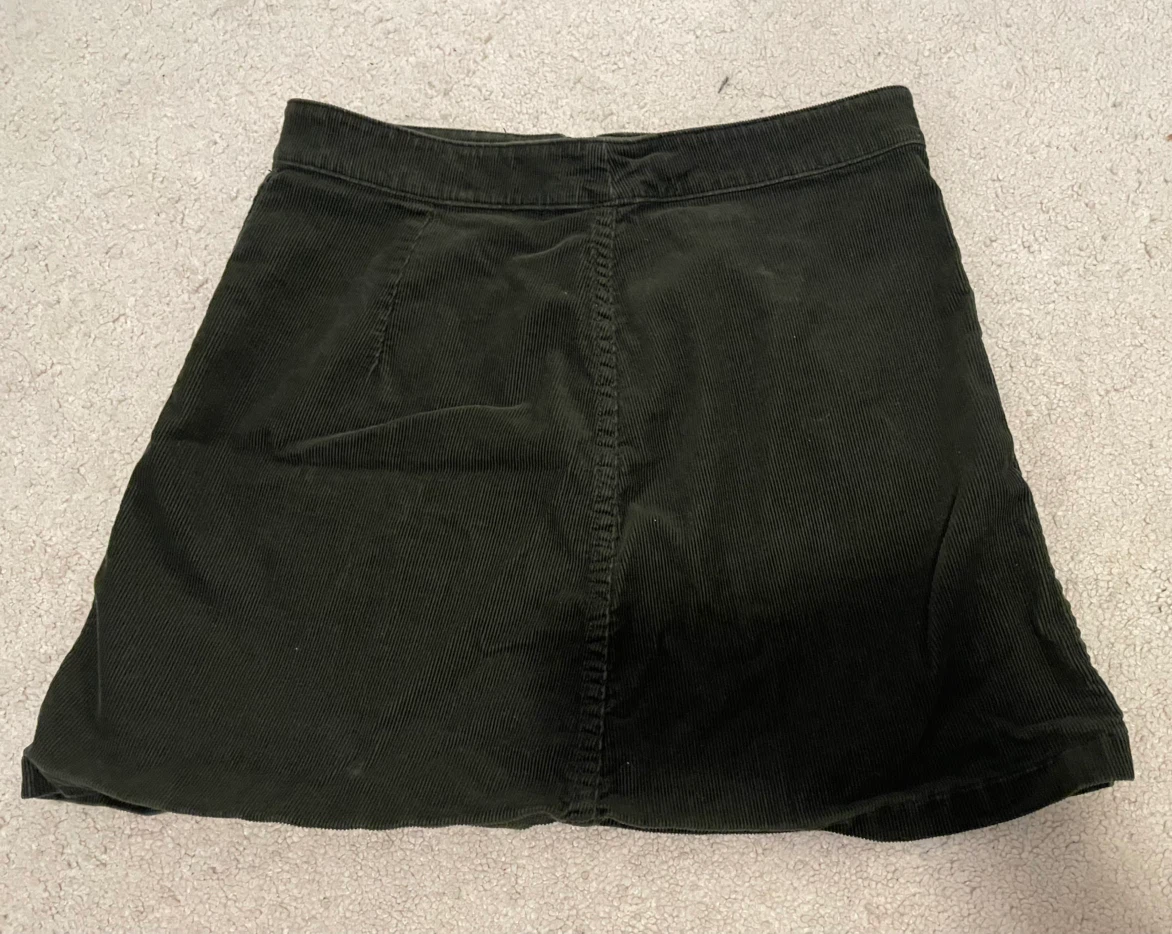 Dark Green Corduroy Miniskirt - photo 4