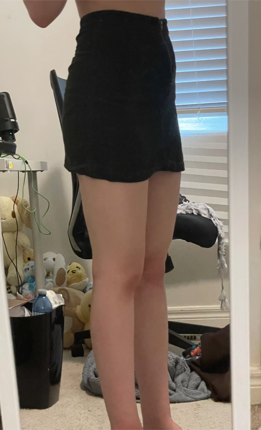 Dark Green Corduroy Miniskirt - photo 5