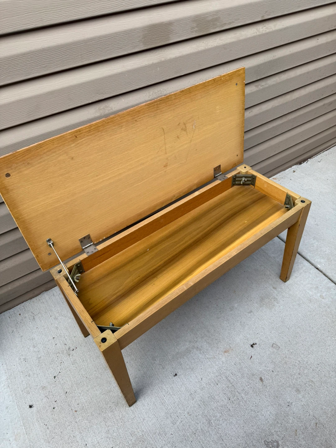 Piano Wooden Storage Bench with Flip Top - photo 2