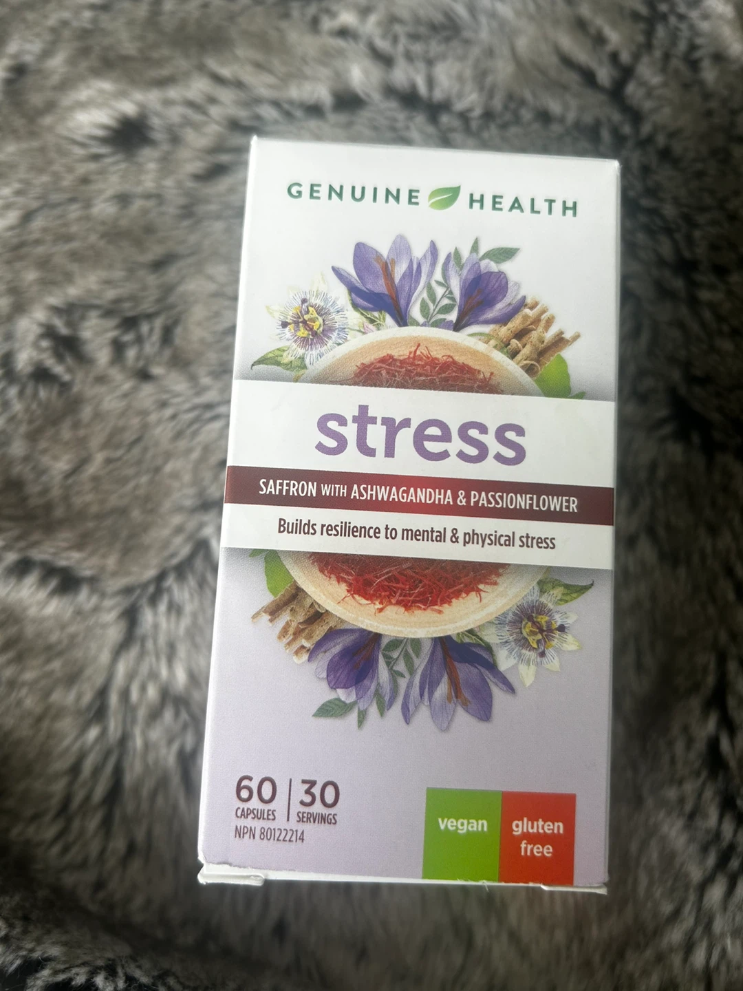 Genuine Health Stress Saffron 60 Capsules