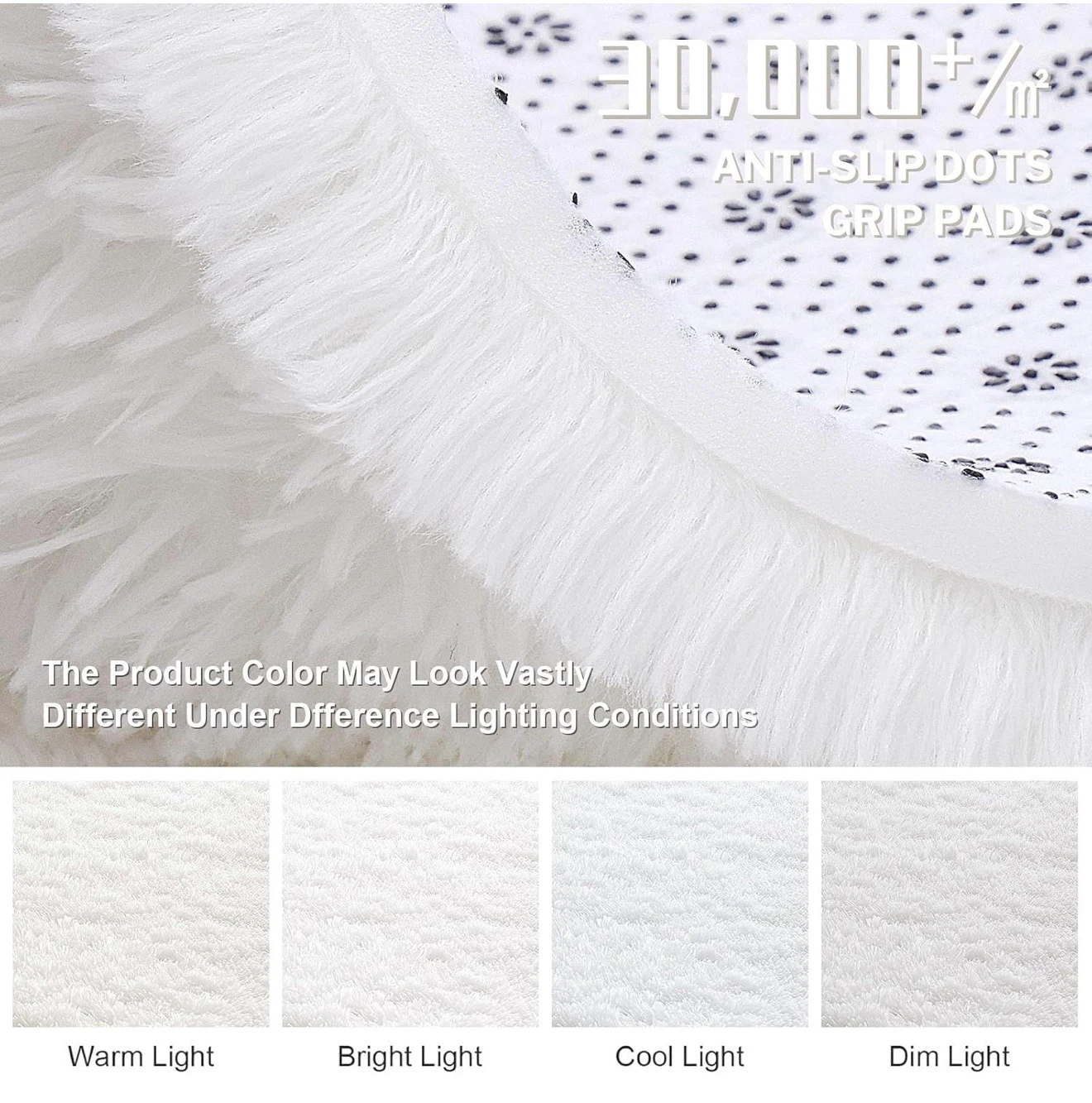 Very Soft White Fur Area Rug - NEW - photo 4