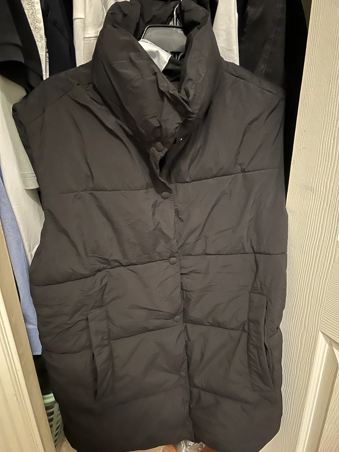 Bershka Black Puffer Vest