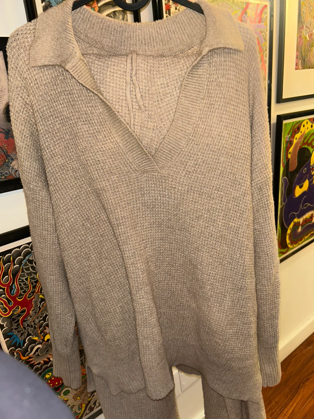 Aerie Waffle Knit Loungewear Set